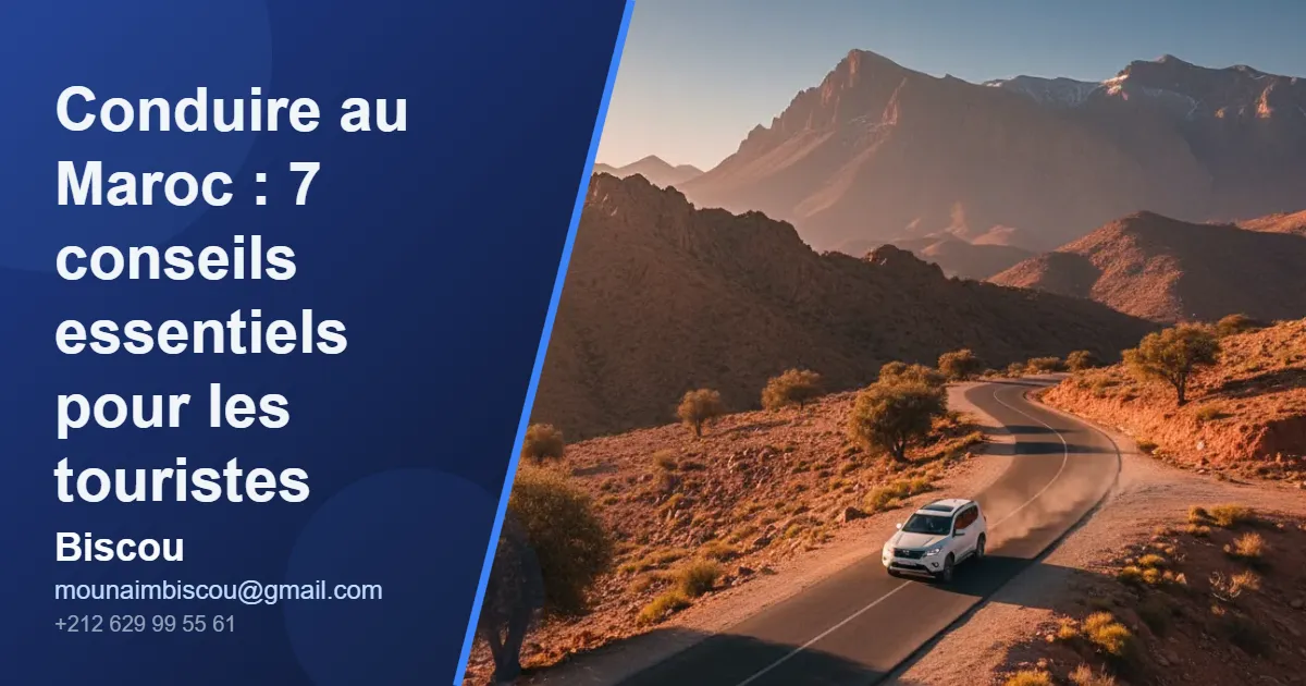 Conduire au Maroc : 7 conseils essentiels pour les touristes