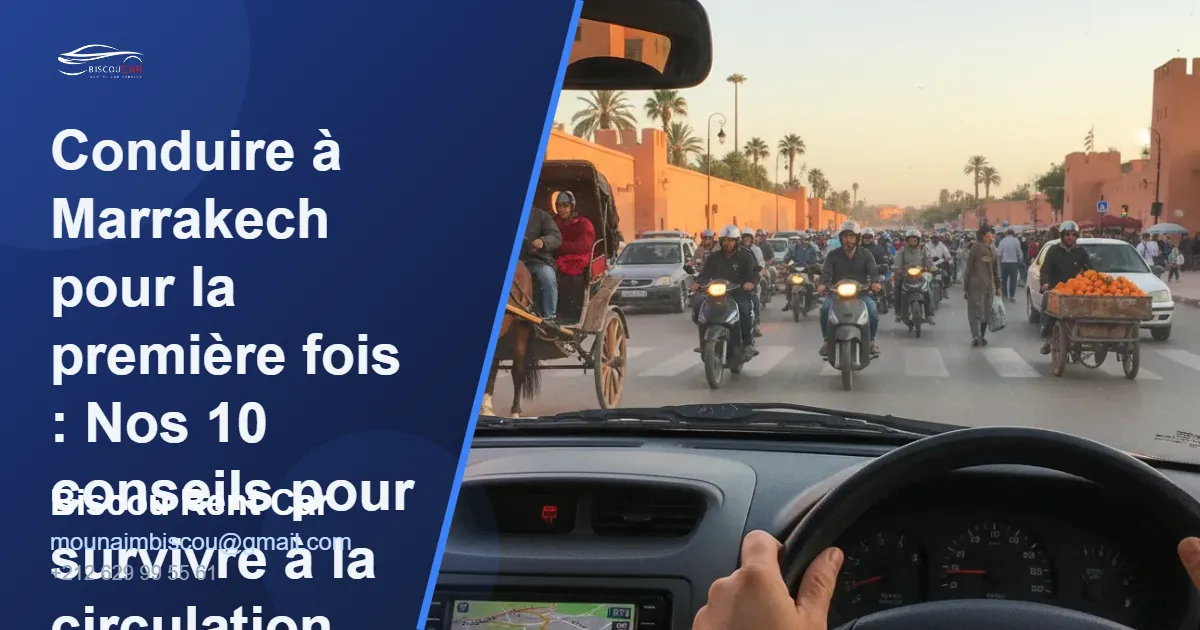 Conduire à Marrakech pour la première fois : Nos 10 conseils pour survivre à la circulation