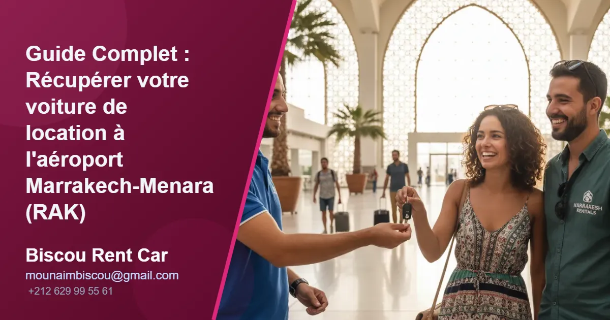 Guide Complet : Récupérer votre voiture de location à l’aéroport Marrakech-Menara (RAK)